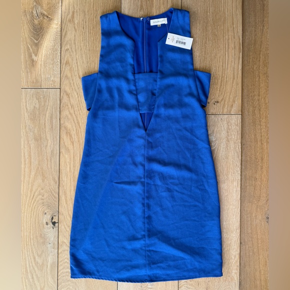 Cobalt Blue Mini Dress with Cutouts | Sz Small - Picture 1 of 4